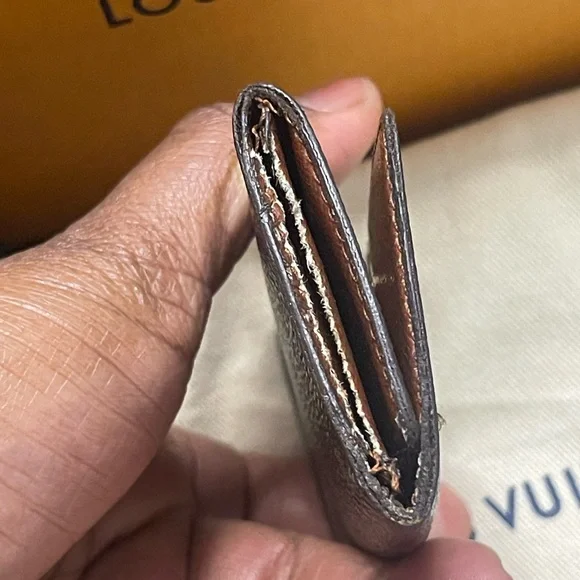 Louis Vuitton Brown and Gold Monogram Key Pouch - Picture 6 of 14